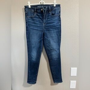 American Eagle Women's Dark Blue Stretch Jeans